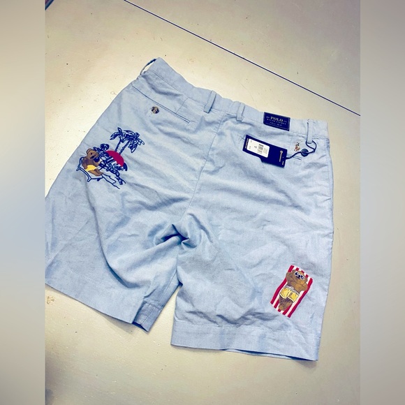 Polo Ralph Lauren beach 🏝 bear 🐻 shorts! - Picture 3 of 10